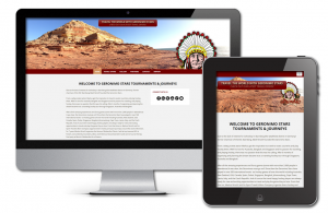 Projekt: Responsive, englischsprachige Website für Geronimo Stars